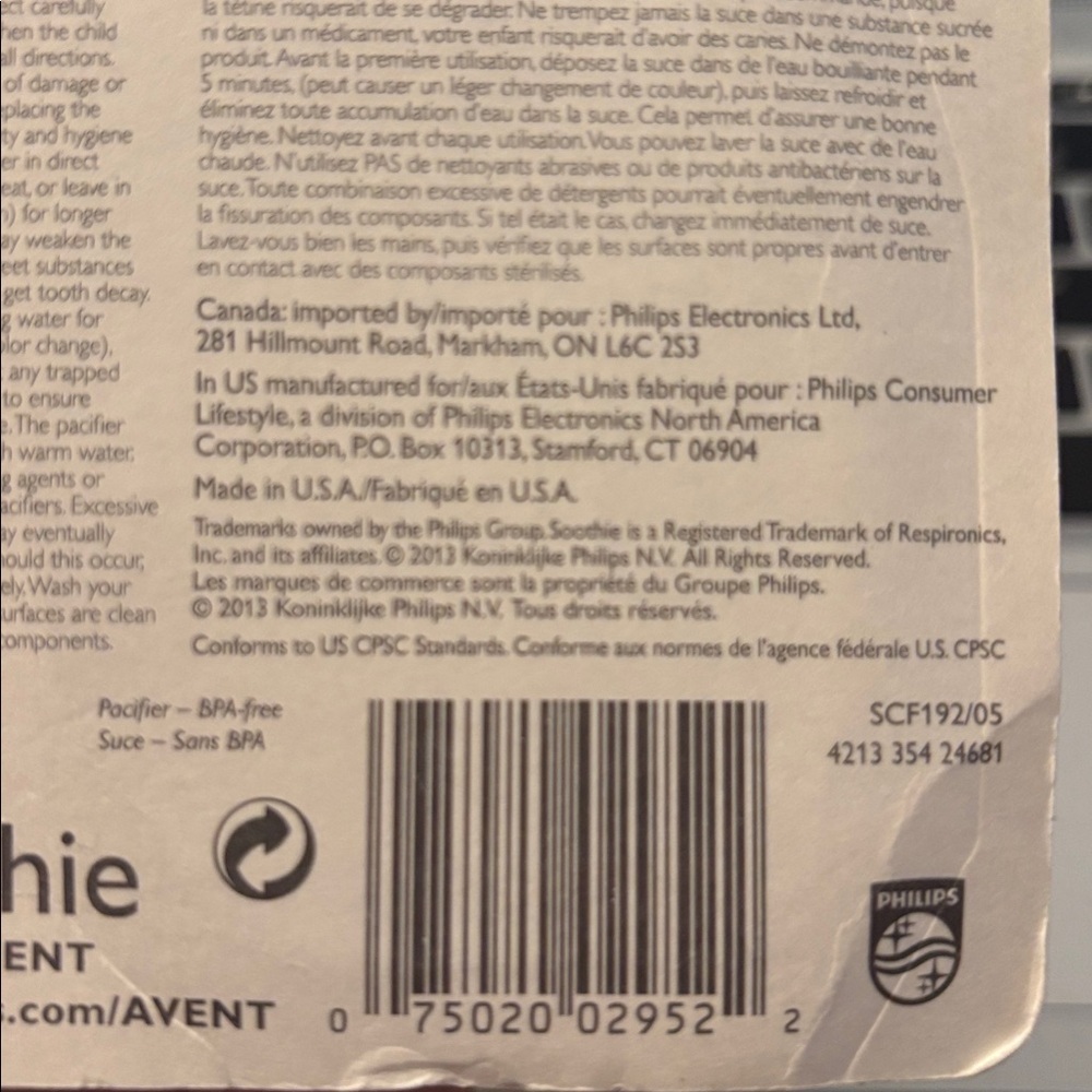 NIB Philips Avent BPA Free Soothie Pacifier, 3+ months 2 Pack-Green Baby Shower - Picture 3 of 3